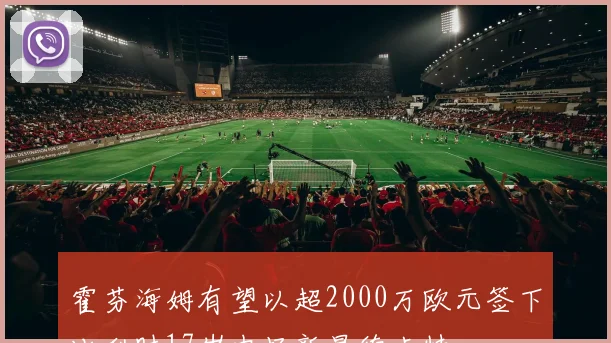 霍芬海姆有望以超2000万欧元签下比利时17岁中场新星德卡特